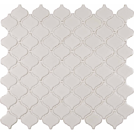 Msi Bianco Arabesque 9.84 In. X 10.63 In. X 6 Mm Glazed Ceramic Mesh-Mounted Mosaic Tile, 15PK ZOR-MD-0449